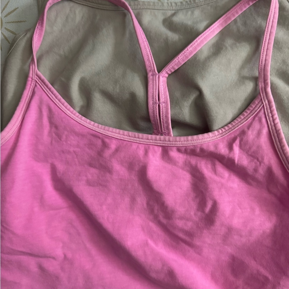PINK Victoria's Secret Gray, White, and Pink Cropped Camisole Set of 3 - Picture 7 of 10